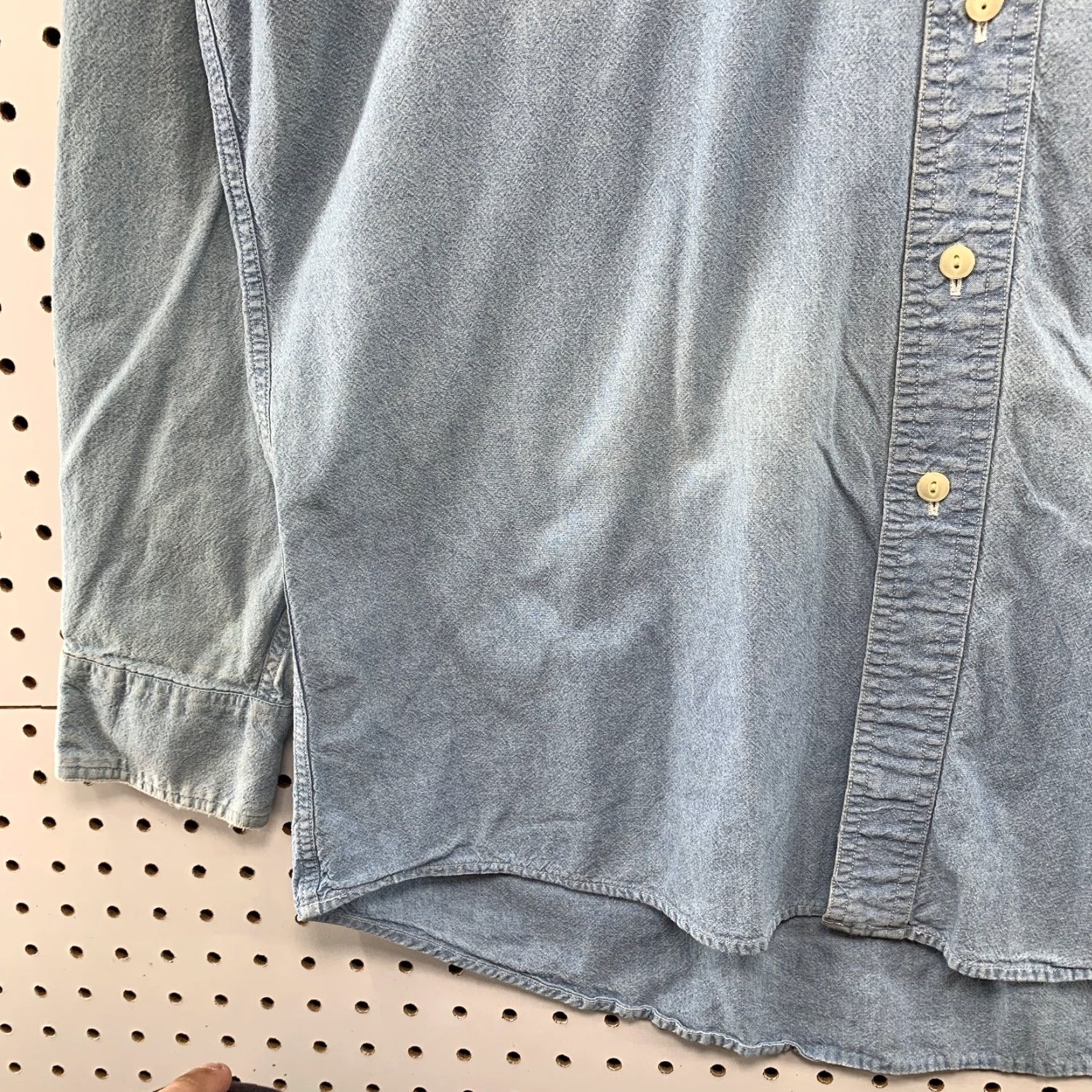 Ralph Lauren VINTAGE Ralph Lauren Denim Shirt Mens XL Blue Cotton Long Sleeve Button-Up Size US XL / EU 56 / 4 - 7 Thumbnail