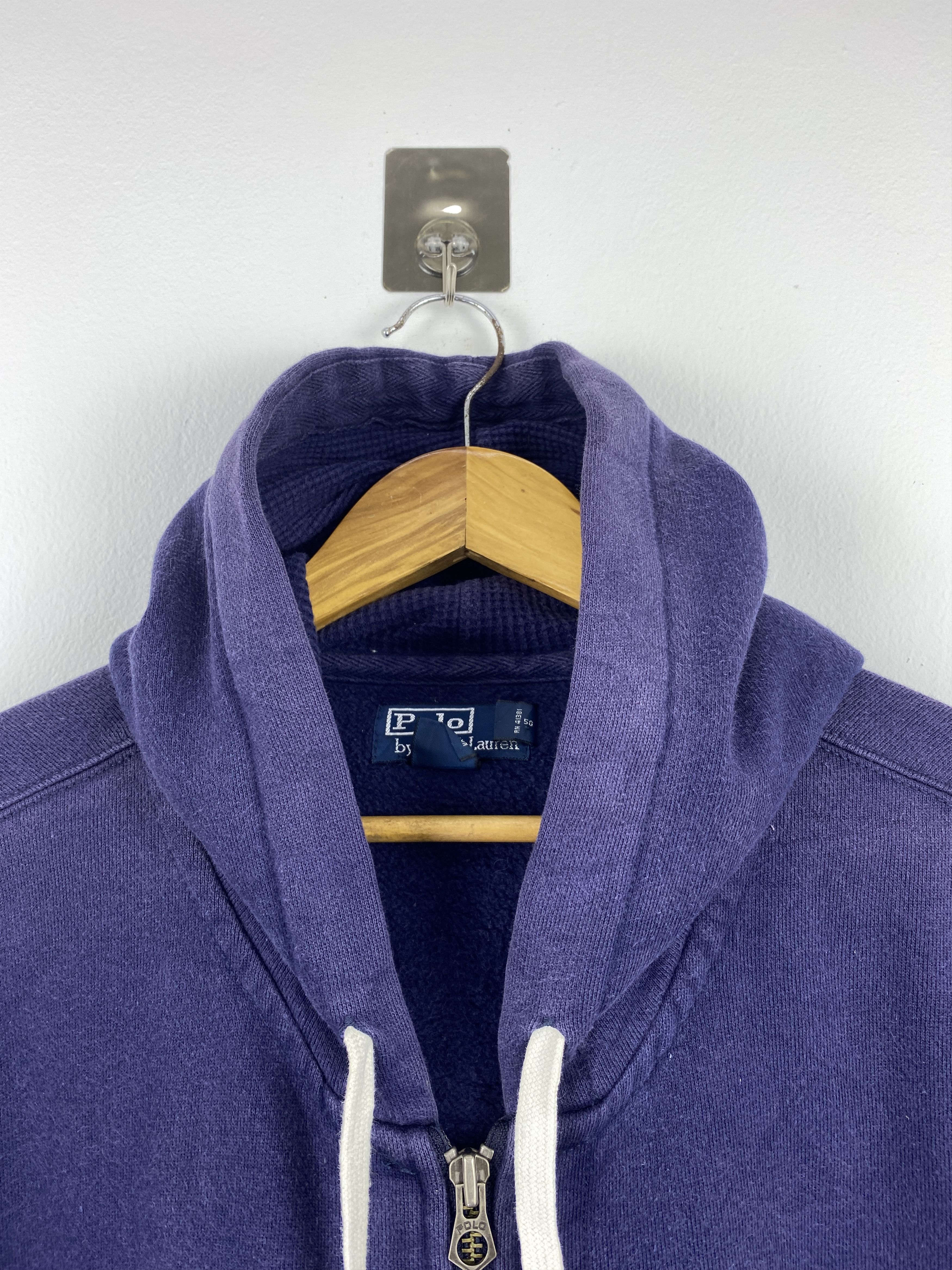 Polo Ralph Lauren Vintage Polo Ralph Lauren Zipper Up Faded Hoodie SH0451 Size US XXL / EU 58 / 5 - 8 Thumbnail