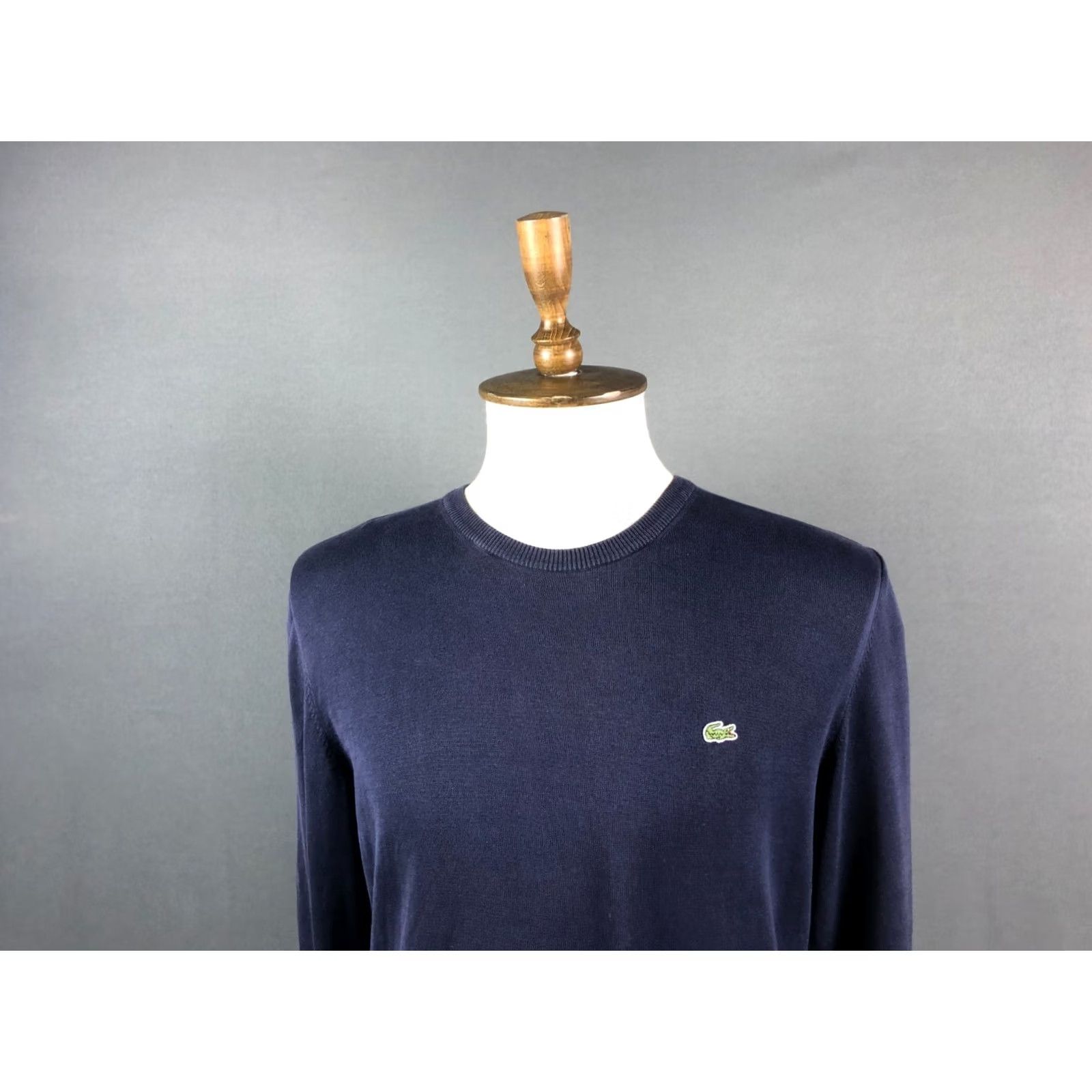 Lacoste Lacoste Sweater Men's Size 5 Cotton Dark Blue Crew Neck Pullover Size US S / EU 44-46 / 1 - 4 Thumbnail