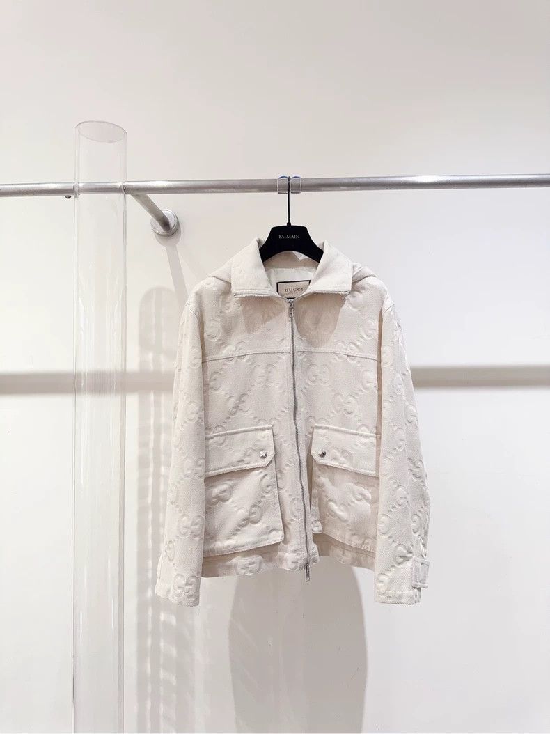 Gucci Logo Print Slim Fit Jacket