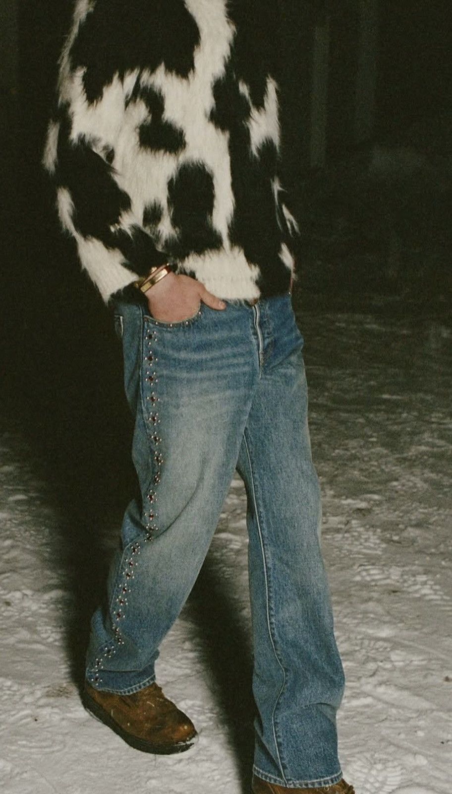 Bode Bode x Levis Barrel Racer Studded Denim Jeans 30 [NEW] Size US 30 / EU 46 - 1 Thumbnail
