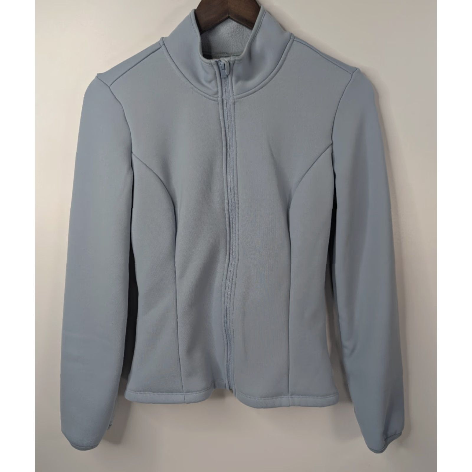 Vintage 7 Diamonds Womens Jacket Sz Small Full Zip Outdoor Mineral Blue Slim Knit Pockets Short Sleeve/Long Sleeve Casual Coat Mens? Size S / US 4 / IT 40 - 2 Thumbnail