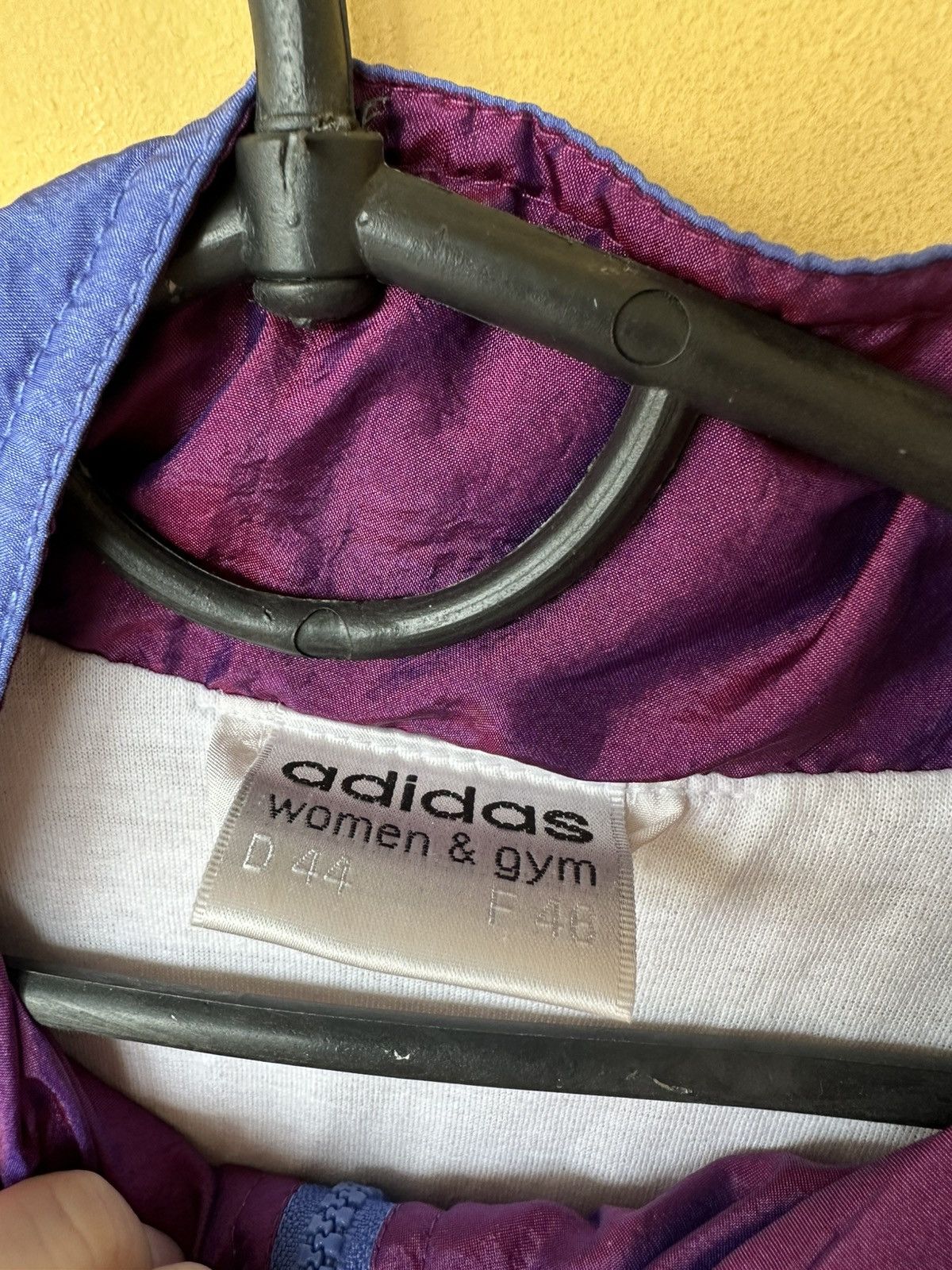 Adidas × Vintage Adidas Vintage Retro 90's 80's women Purple Nylon Track Suit Size L / US 10 / IT 46 - 5 Thumbnail