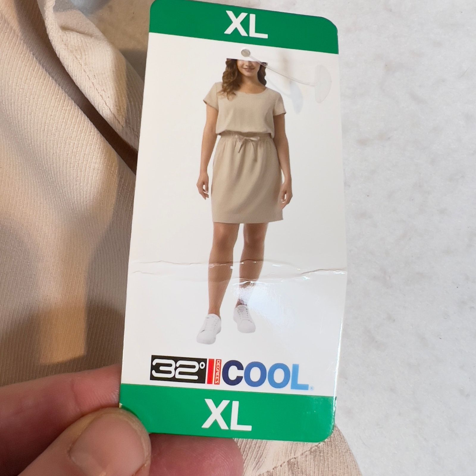 Other 32 Degrees COOL Dress Woman XL Peasant Elastic Waist 37" L Size XL / US 12-14 / IT 48-50 - 3 Thumbnail