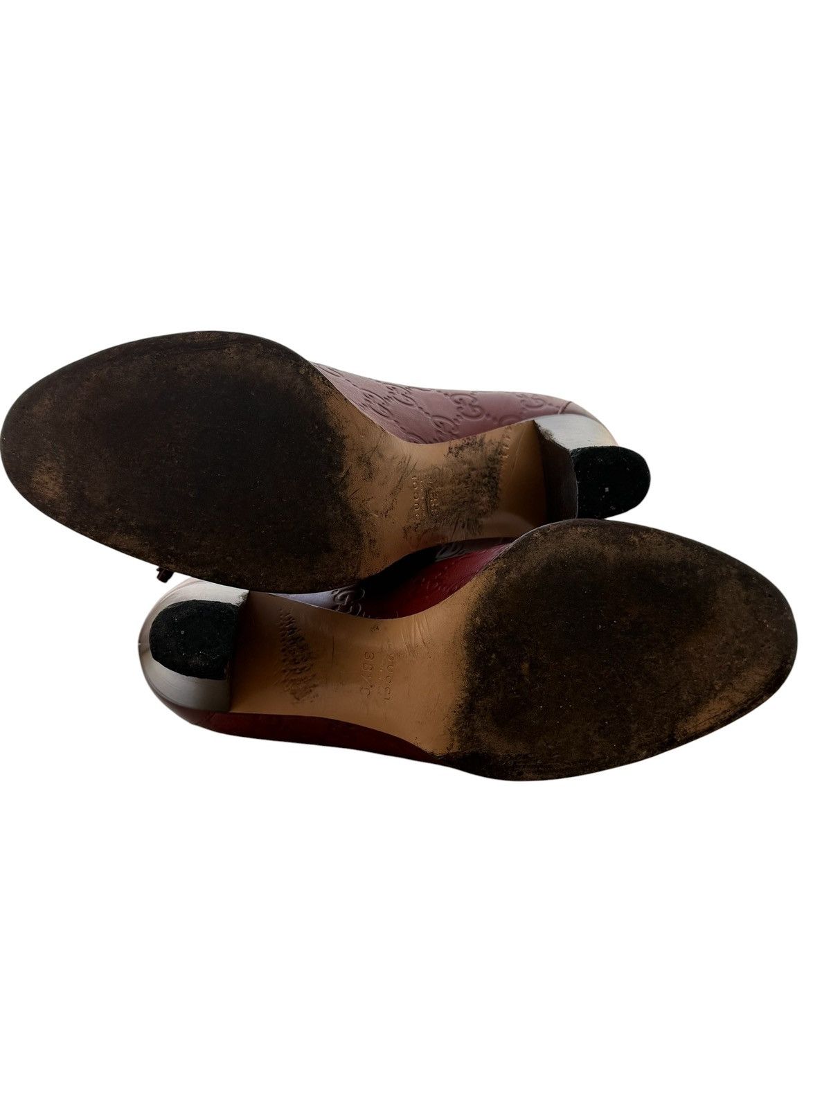 Gucci Gucci by Tom Ford Burgundy Leather mules heels Size US 8.5 / IT 38.5 - 7 Thumbnail