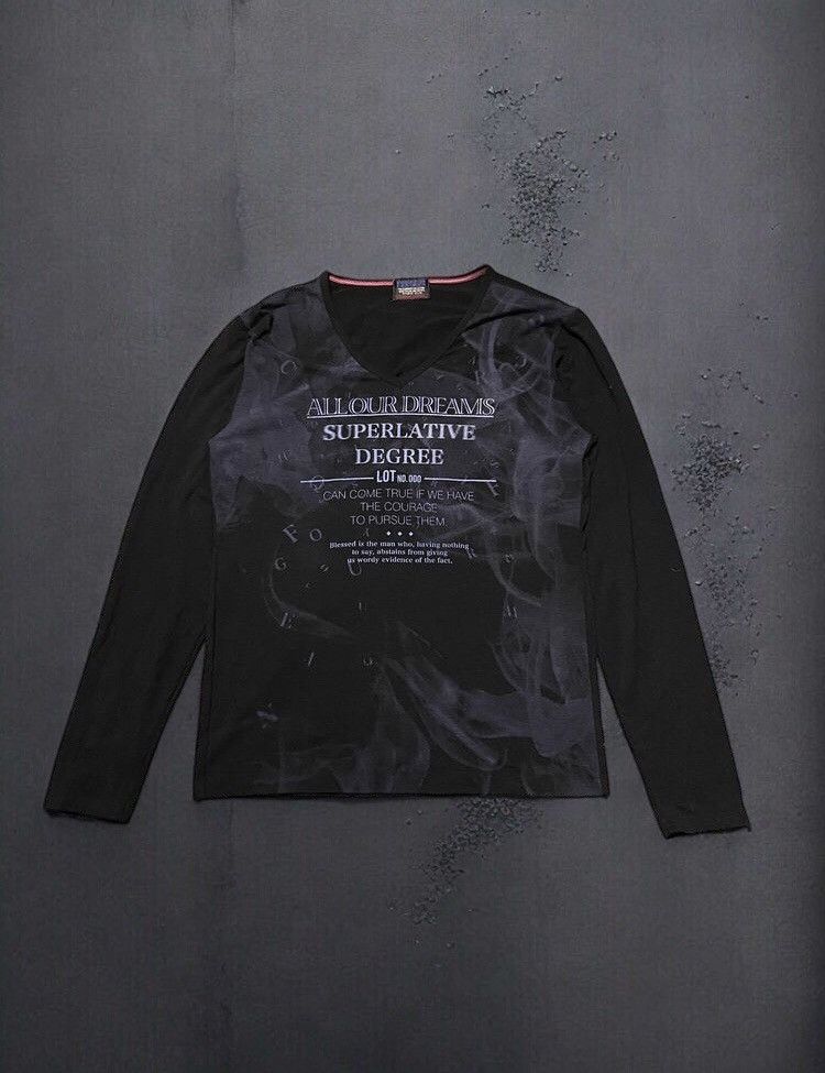 If Six Was Nine × Japanese Brand × Le Grande Bleu (L.G.B.) 🖤Japanese Brand Poem ~ Nicole Club Longsleeve IfSixWasNine🖤 Size US L / EU 52-54 / 3 - 1 Thumbnail