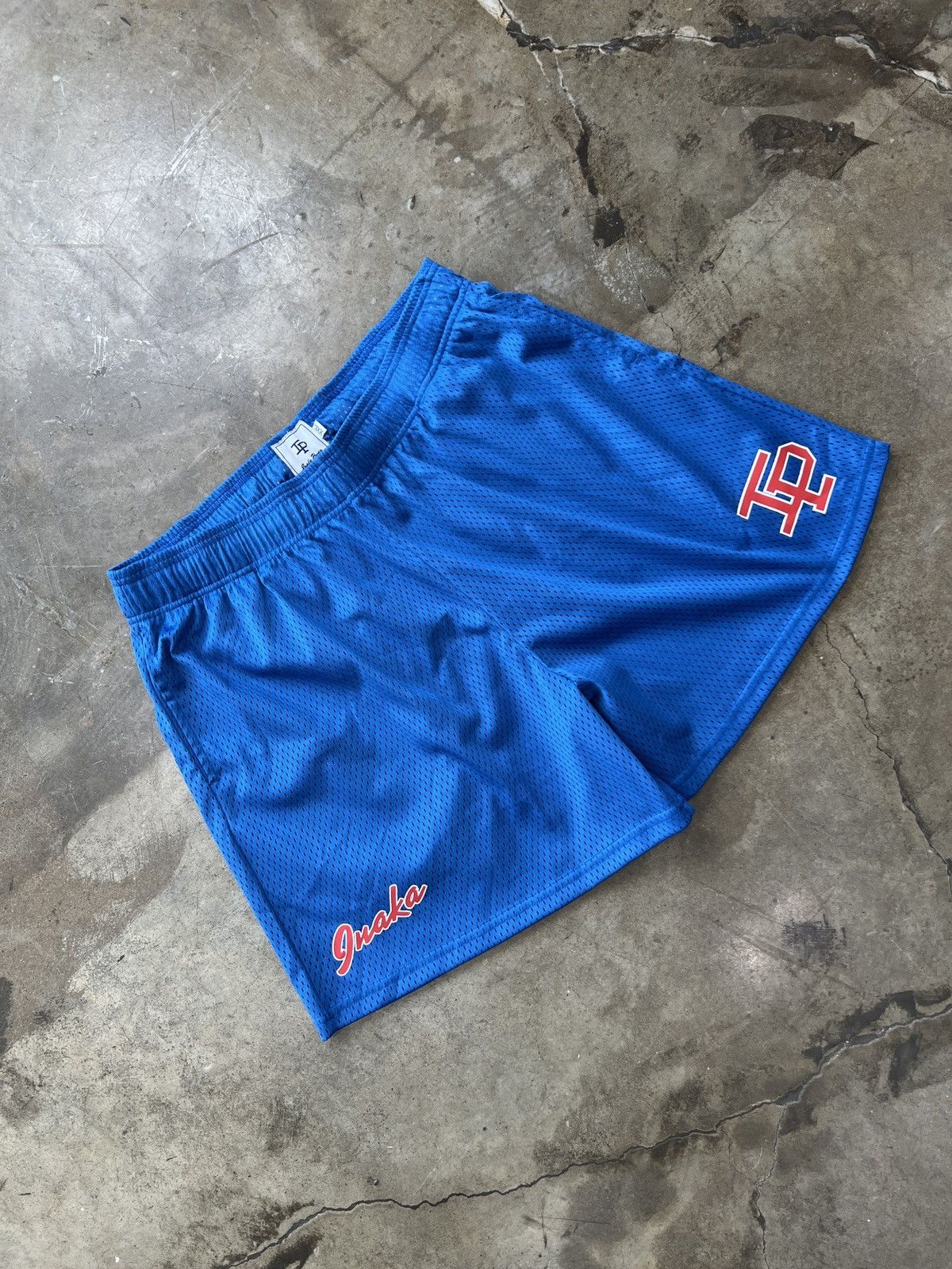 Inaka power shorts hot orange blue size XXL