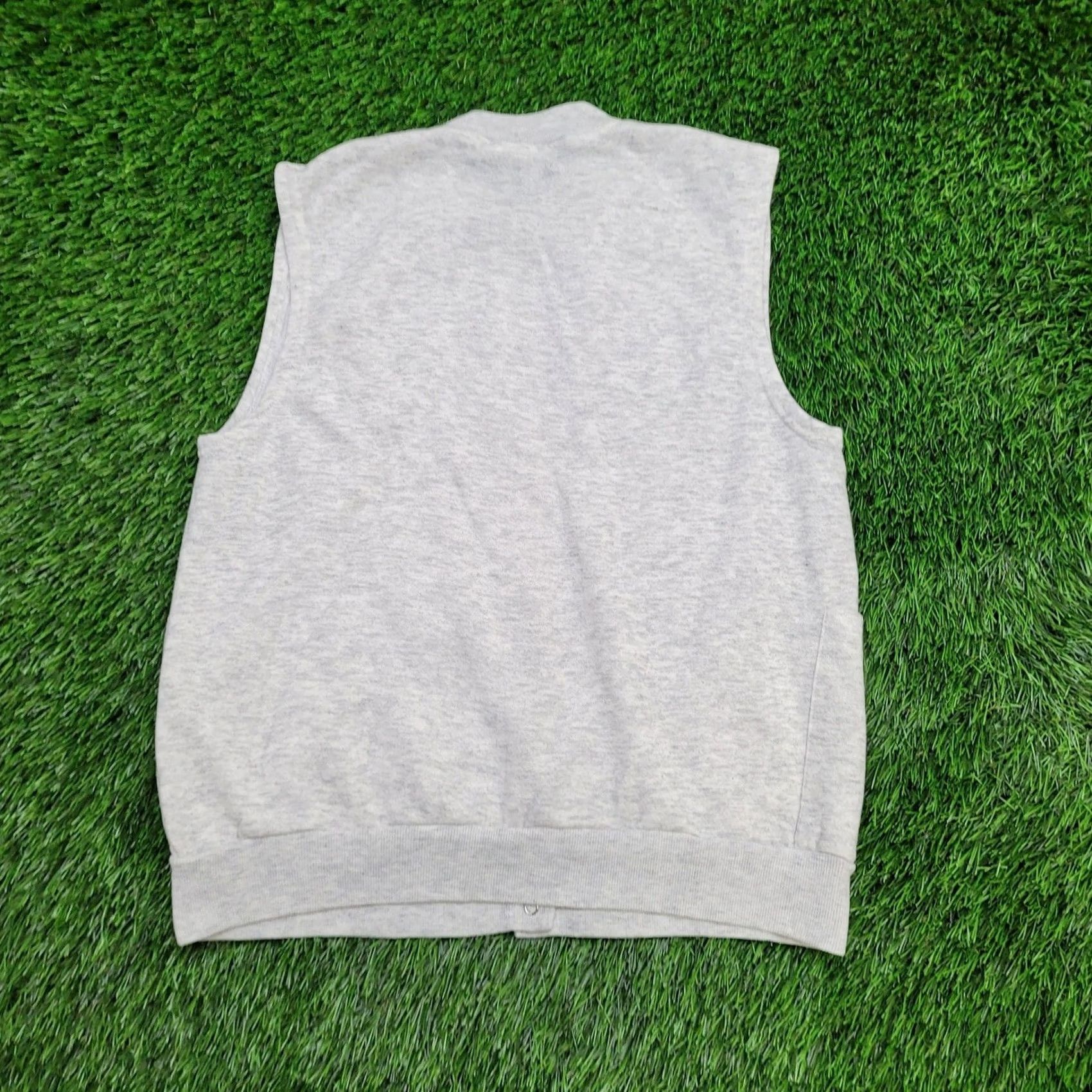 Ocean Pacific VINTAGE Ocean Pacific Snap Vest Women M/L 19x22 Gray USA Shirt Size L / US 10 / IT 46 - 2 Thumbnail