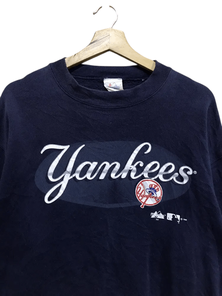 Majestic Vintage 90's New York Yankees Sweatshirts Size US M / EU 48-50 / 2 - 3 Thumbnail