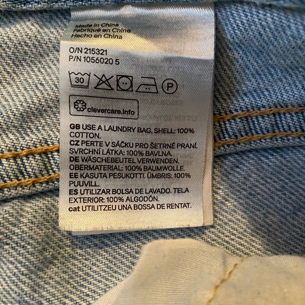 H&M H&M women 4 100% cotton button fly ripped blue jeans Size 27" / US 4 / IT 40 - 6 Thumbnail