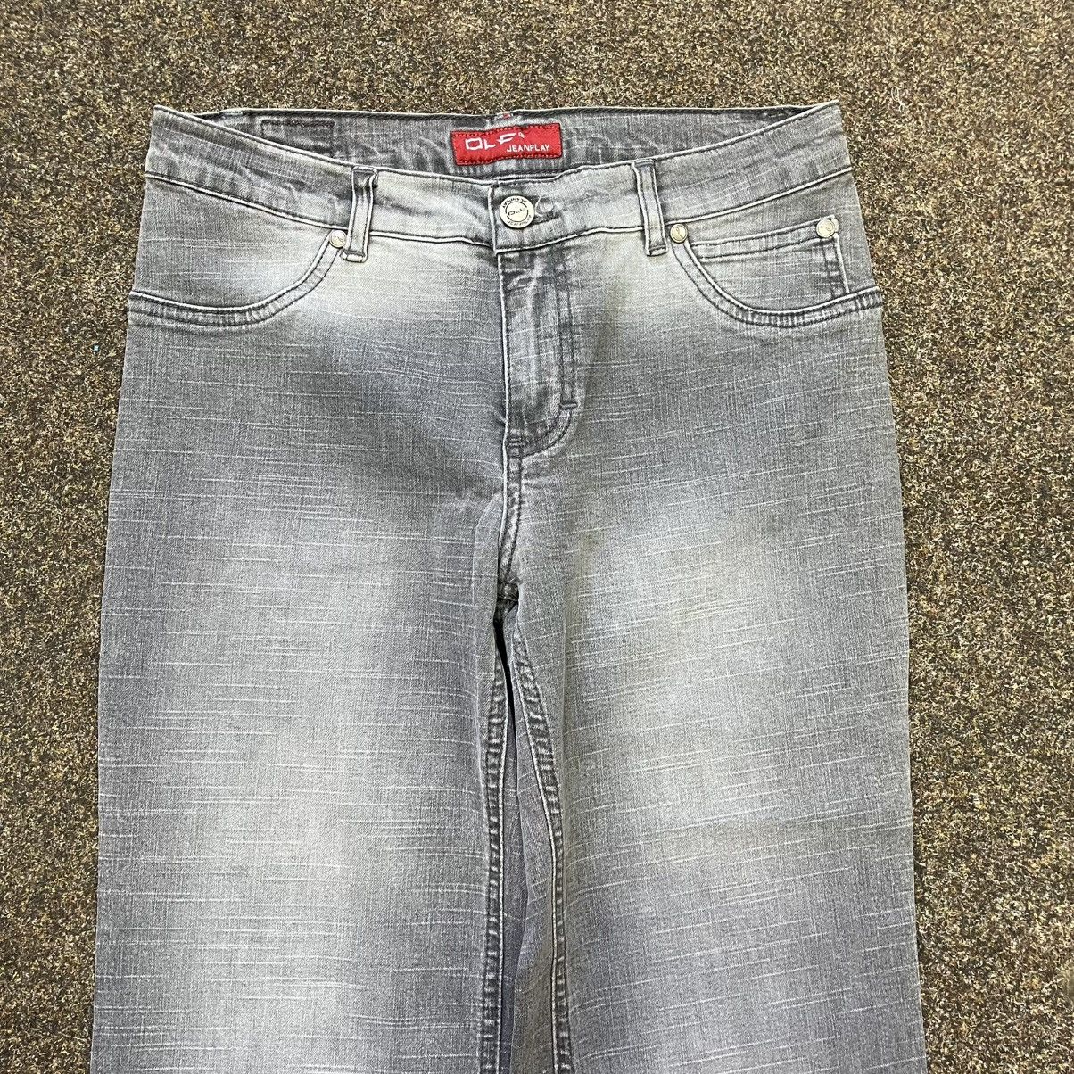 Vintage Vintage 90s Y2K Light Wash Flared Denim Jeans Wide Leg Faded Size 32" / US 10 / IT 46 - 4 Thumbnail
