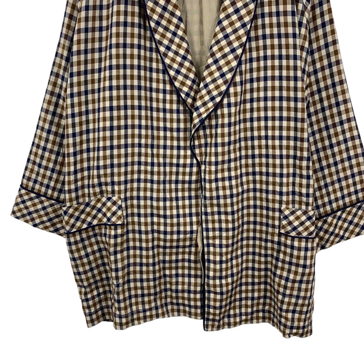 Aquascutum Vintage AQUASCUTUM LONDON Nova Checks Plaids Trench Coat Size M / US 6-8 / IT 42-44 - 6 Thumbnail