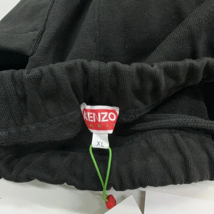 Kenzo KENZO Black Elastic Waist Jogger Pants for Men -2507 Size US 44 / EU 60 - 4 Thumbnail