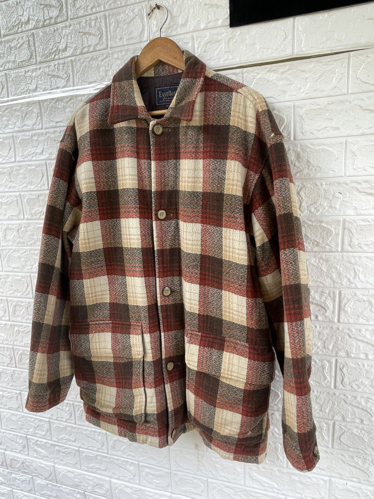 Japanese Brand × Vintage Vintage Easy Boy Wool Flannel Size US XL / EU 56 / 4 - 3 Thumbnail