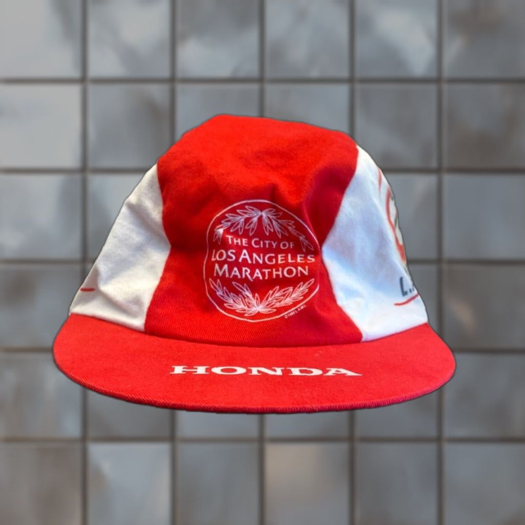 Vintage Los Angeles Marathon Hat Adult One Size Red Unstructured Baseball Cap Mens 2006 XXI Flex Fit Men’s Red Sports Classic Hat Size ONE SIZE - 1 Thumbnail