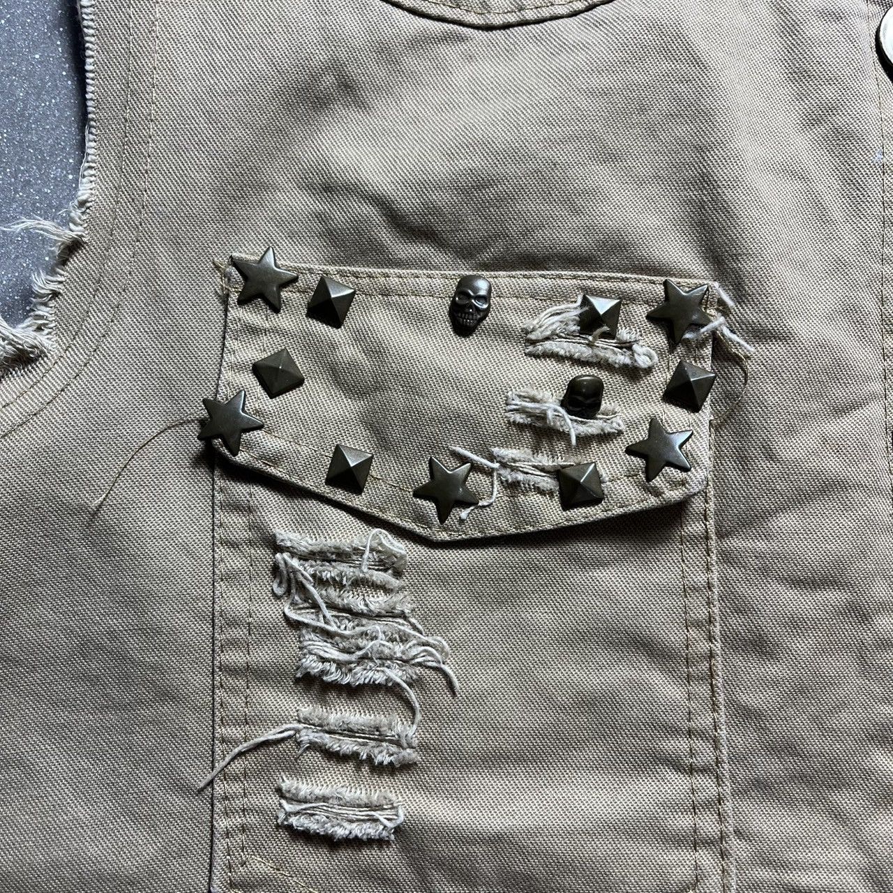 If Six Was Nine × Le Grande Bleu (L.G.B.) Unknown Brand Rocker Punk Style Denim Jacket Size US M / EU 48-50 / 2 - 5 Thumbnail