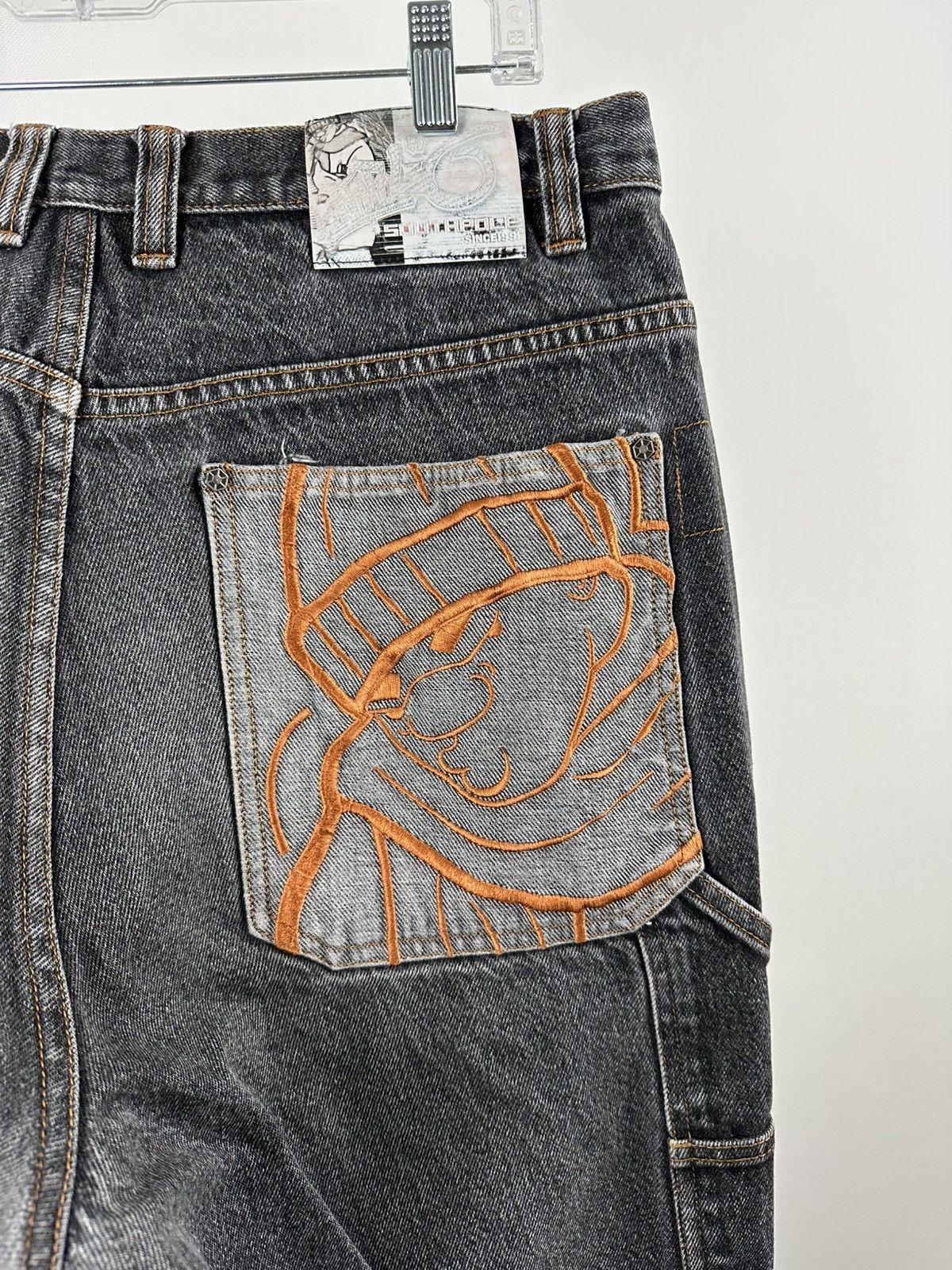 Southpole VTG Y2K Southpole Jeans Mens 38x29 Blue Baggy Acid Wash Moto Size US 38 / EU 54 - 6 Thumbnail