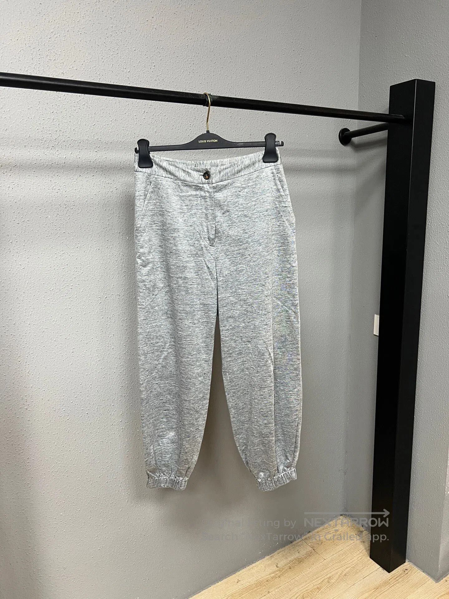 Brunello Cucinelli gray high-waisted jogger pants by Brunello Cucinelli. Size US 35 - 1 Thumbnail