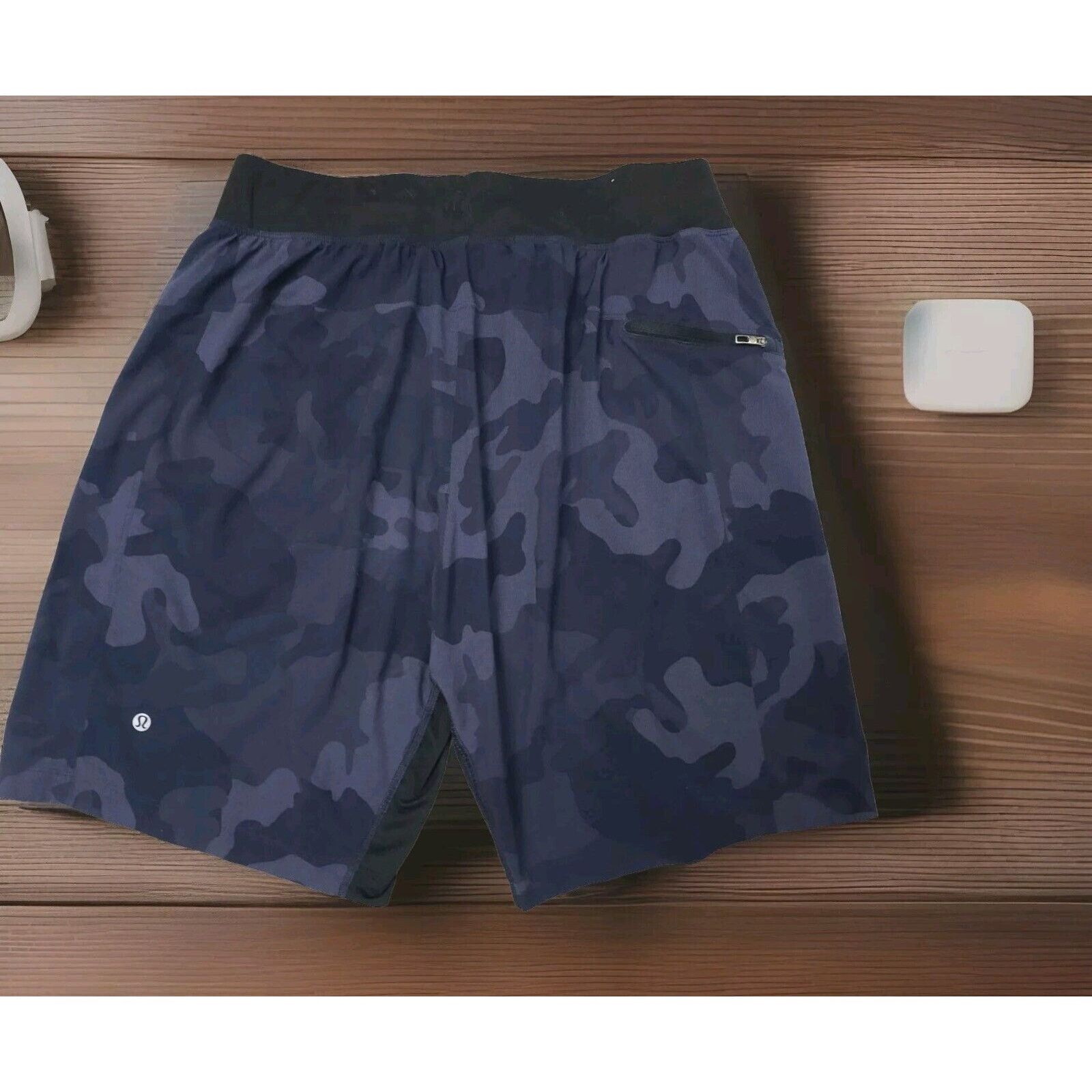 Lululemon Lululemon Mens Blue Linerless Camo Athletic Shorts EXCELLENT Size US 30 / EU 46 - 4 Thumbnail