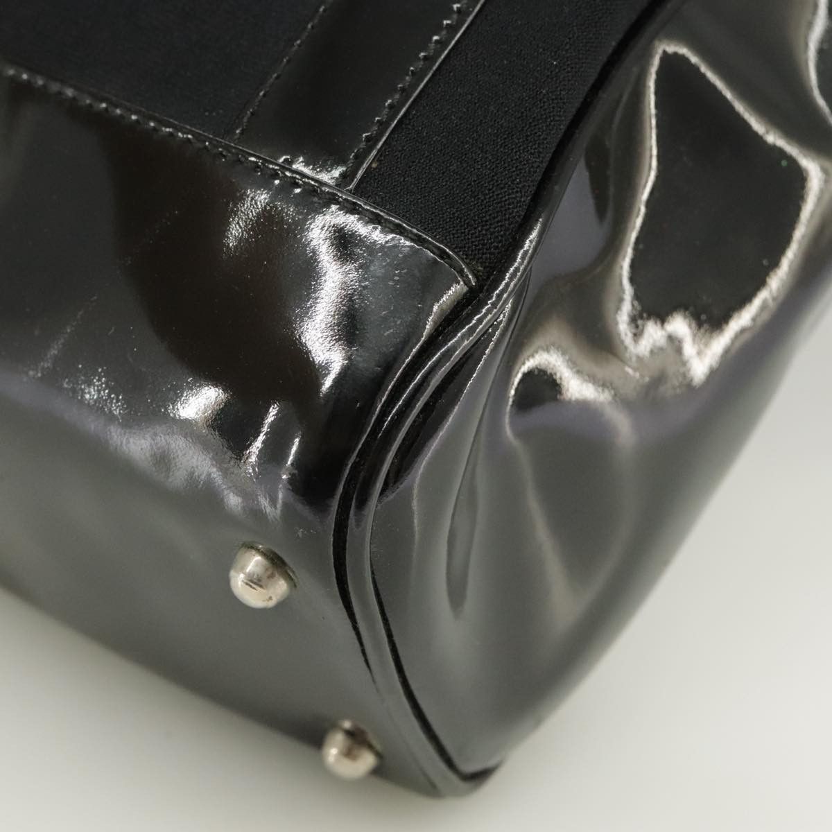 Gucci GUCCI Hand Bag Enamel Black Size ONE SIZE - 15 Thumbnail