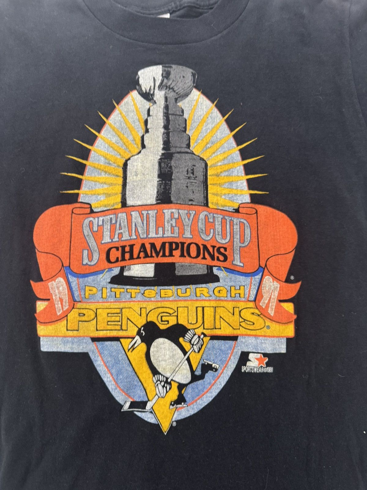 Other Vintage Pittsburgh Penguins Stanley Cup Champions T-Shirt 🏆🐧 Size US M / EU 48-50 / 2 - 1 Thumbnail