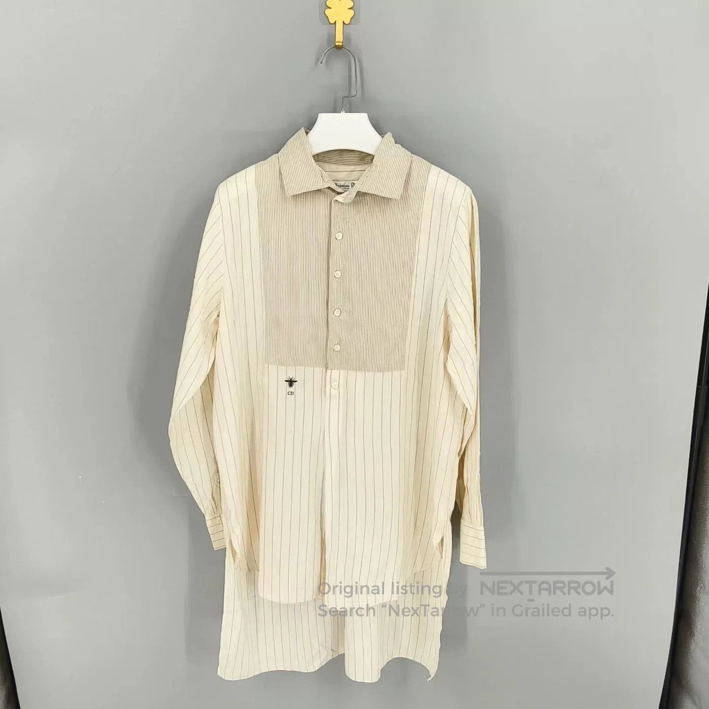 Dior Dior Bee Embroidery Long Shirt. Size XS / US 0-2 / IT 36-38 - 1 Thumbnail