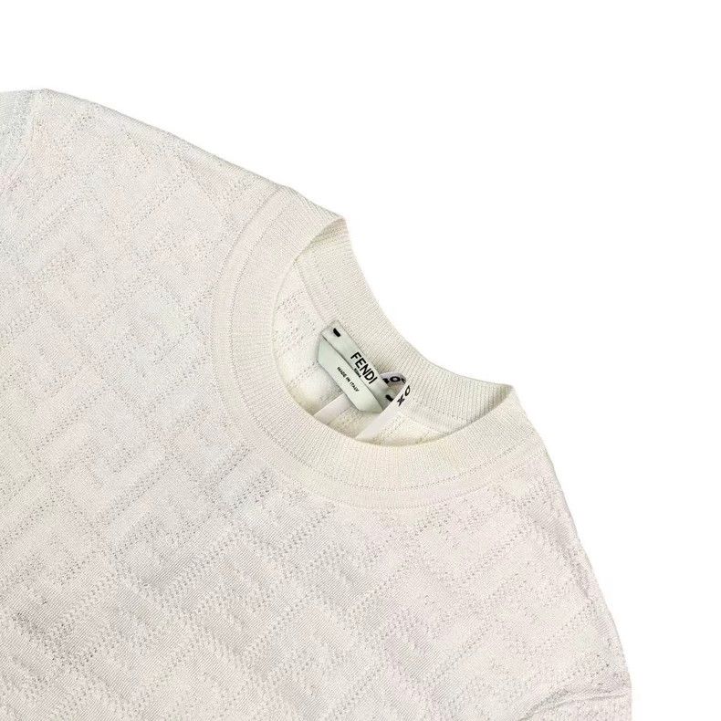 Fendi Fendi size 38 Double F embossed full-printed short sleeve Size US XXS / EU 40 - 3 Thumbnail
