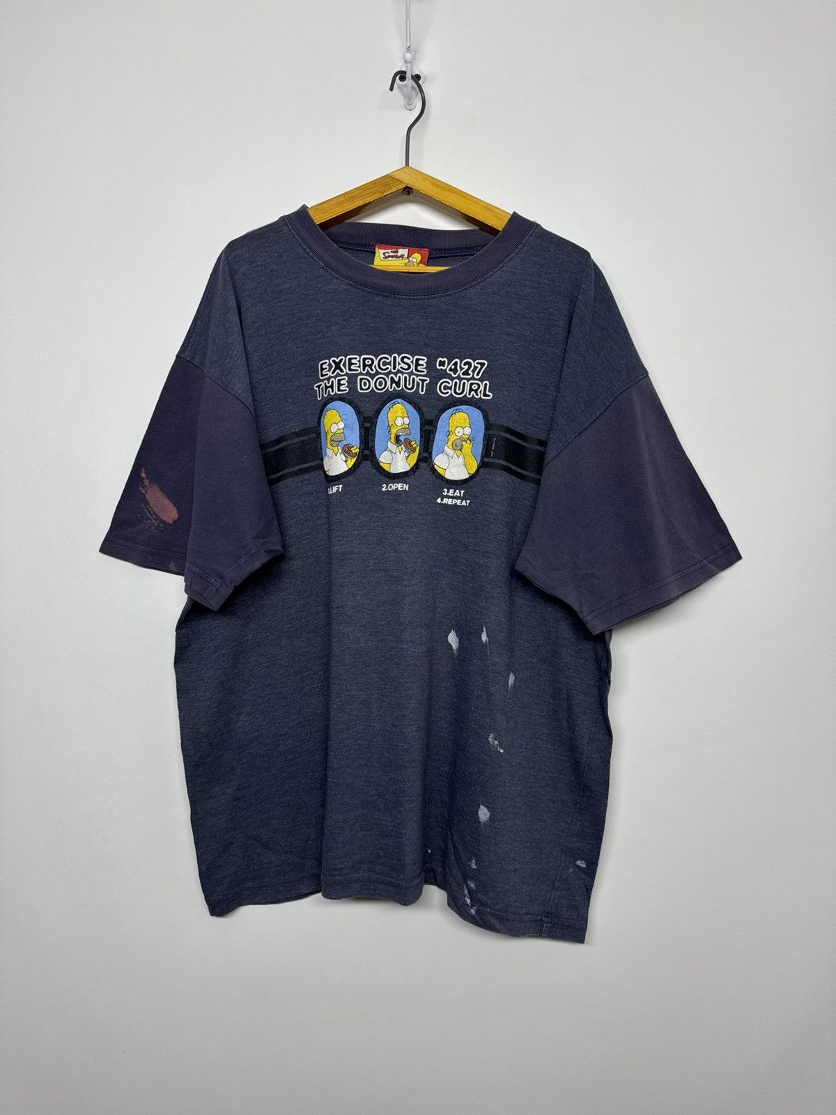 The Simpsons Vintage Y2k The Simpson Homer Big Logo Rate T-Shirt Size US L / EU 52-54 / 3 - 1 Thumbnail