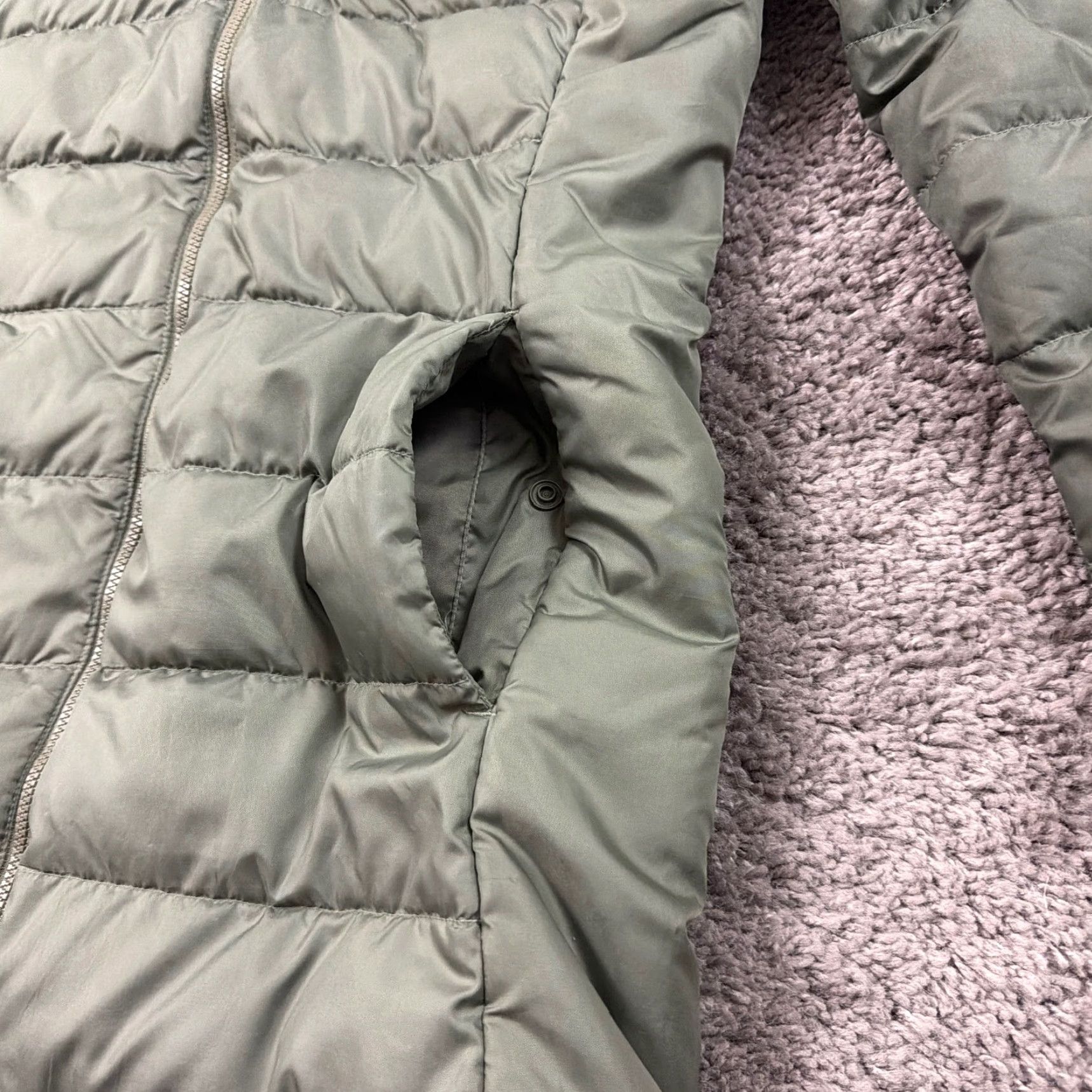 Adidas Adidas Jacket Womens XS Green Down Puffer Full Zip Quilted Outdoors Lightweight Size XS / US 0-2 / IT 36-38 - 4 Thumbnail