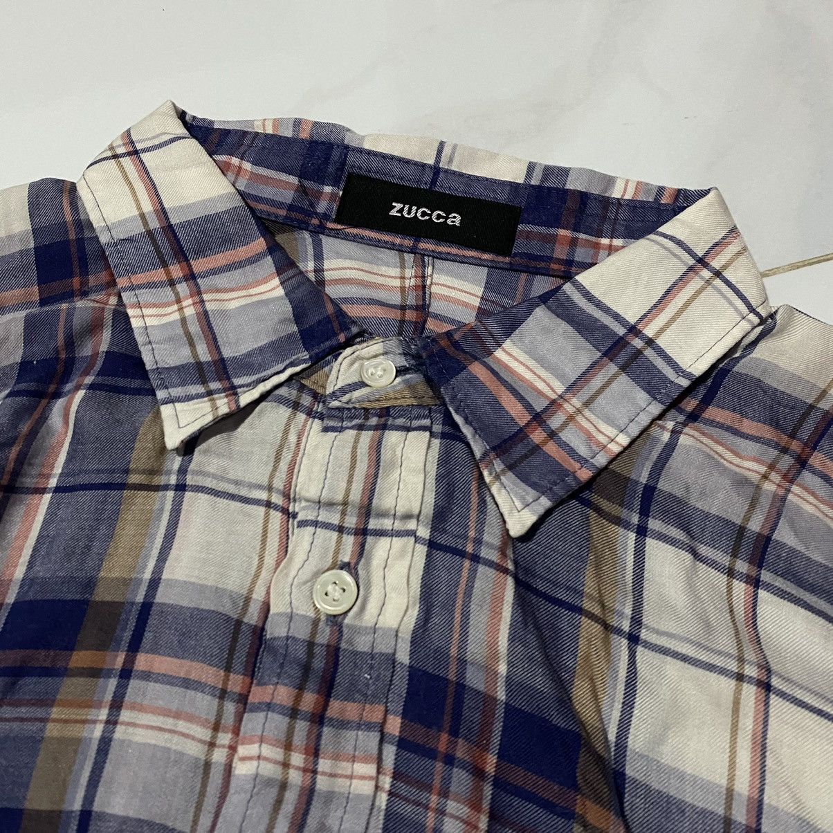 CABANE de ZUCCa × Issey Miyake × Zucca Zucca Plaid Unique Shirt Size US M / EU 48-50 / 2 - 9 Thumbnail