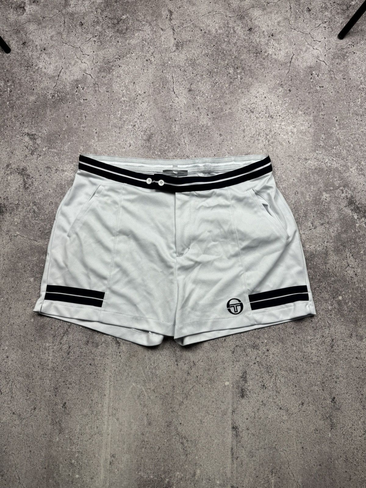 Sergio Tacchini Vintage Sergio Tacchini Y2K 90’s Tennis Shorts Roger Nadal Size US 38 / EU 54 - 1 Thumbnail
