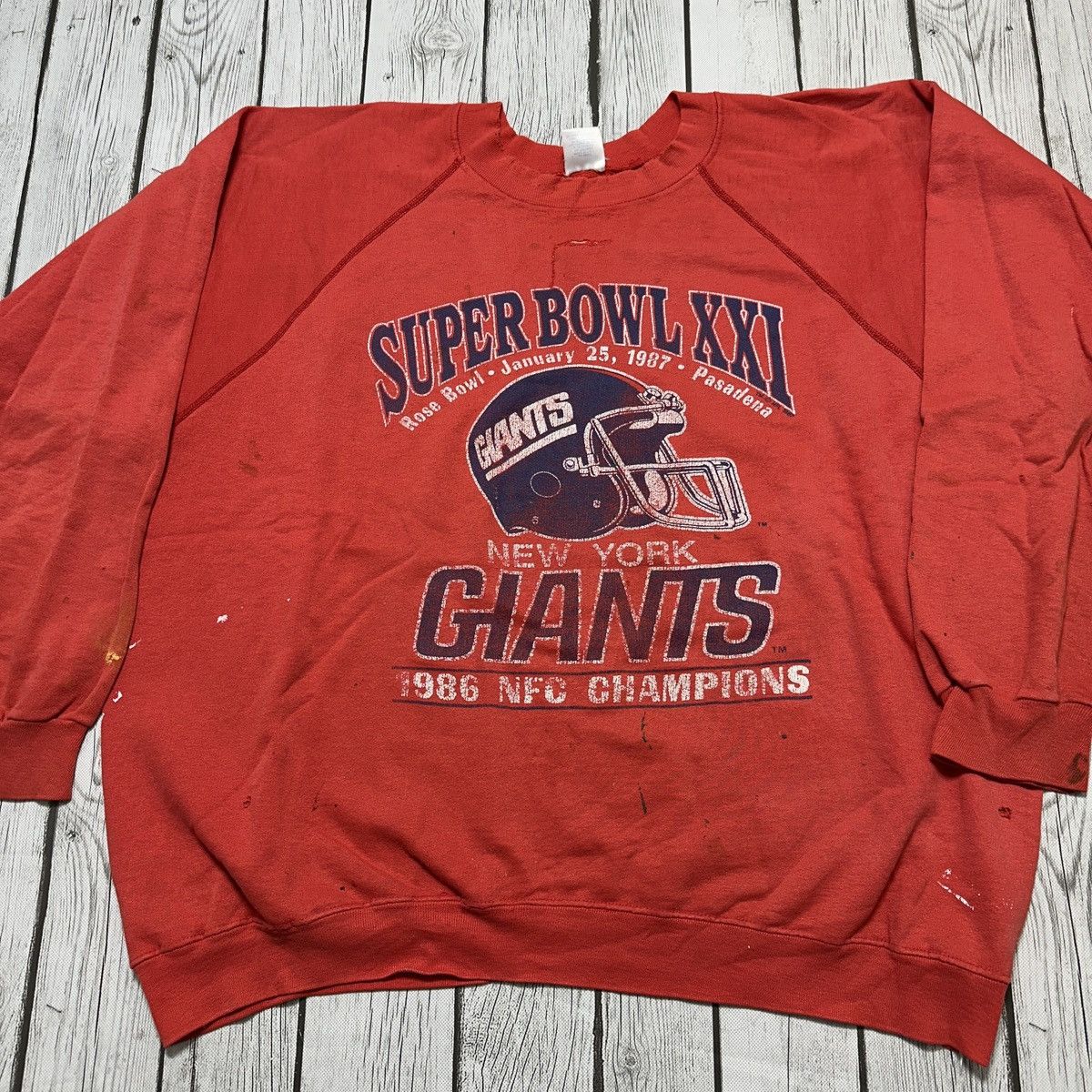 NFL × Vintage Vintage New York Giants 1986 NFC Champions sweatshirt Size US XL / EU 56 / 4 - 3 Thumbnail