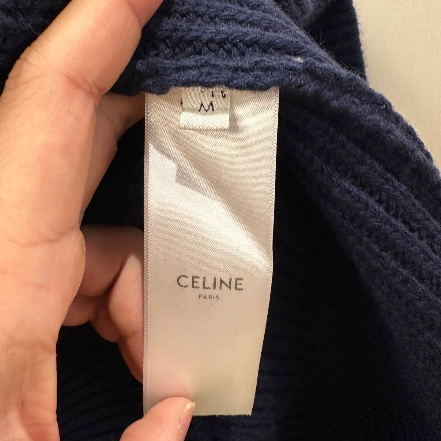 Celine Celine may530 letter embroidery wool sweater M Size US M / EU 48-50 / 2 - 4 Thumbnail