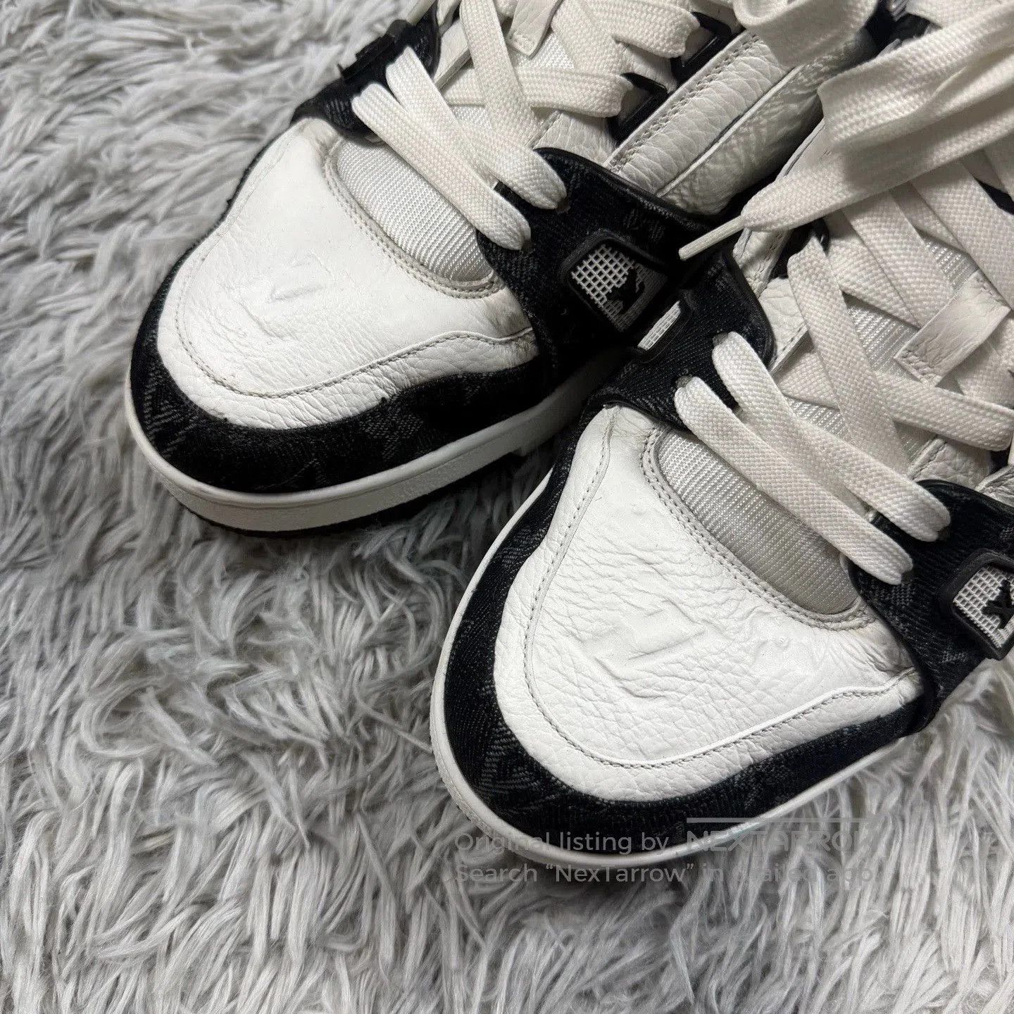 Louis Vuitton lv trainer black and white sneakers size 8.5. Size US 8.5 / EU 41-42 - 4 Thumbnail