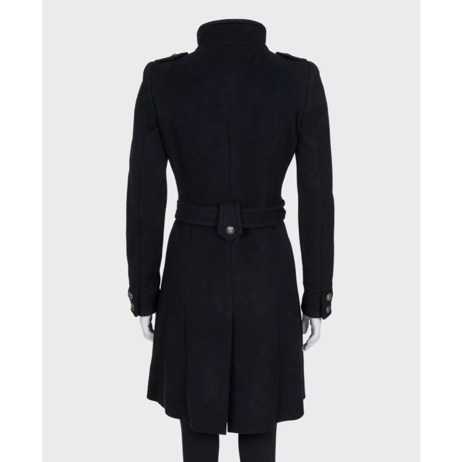 Roberto Cavalli Roberto Cavalli Black Wool & Cashmere Belted Coat Sz.40/ S Size S / US 4 / IT 40 - 3 Thumbnail