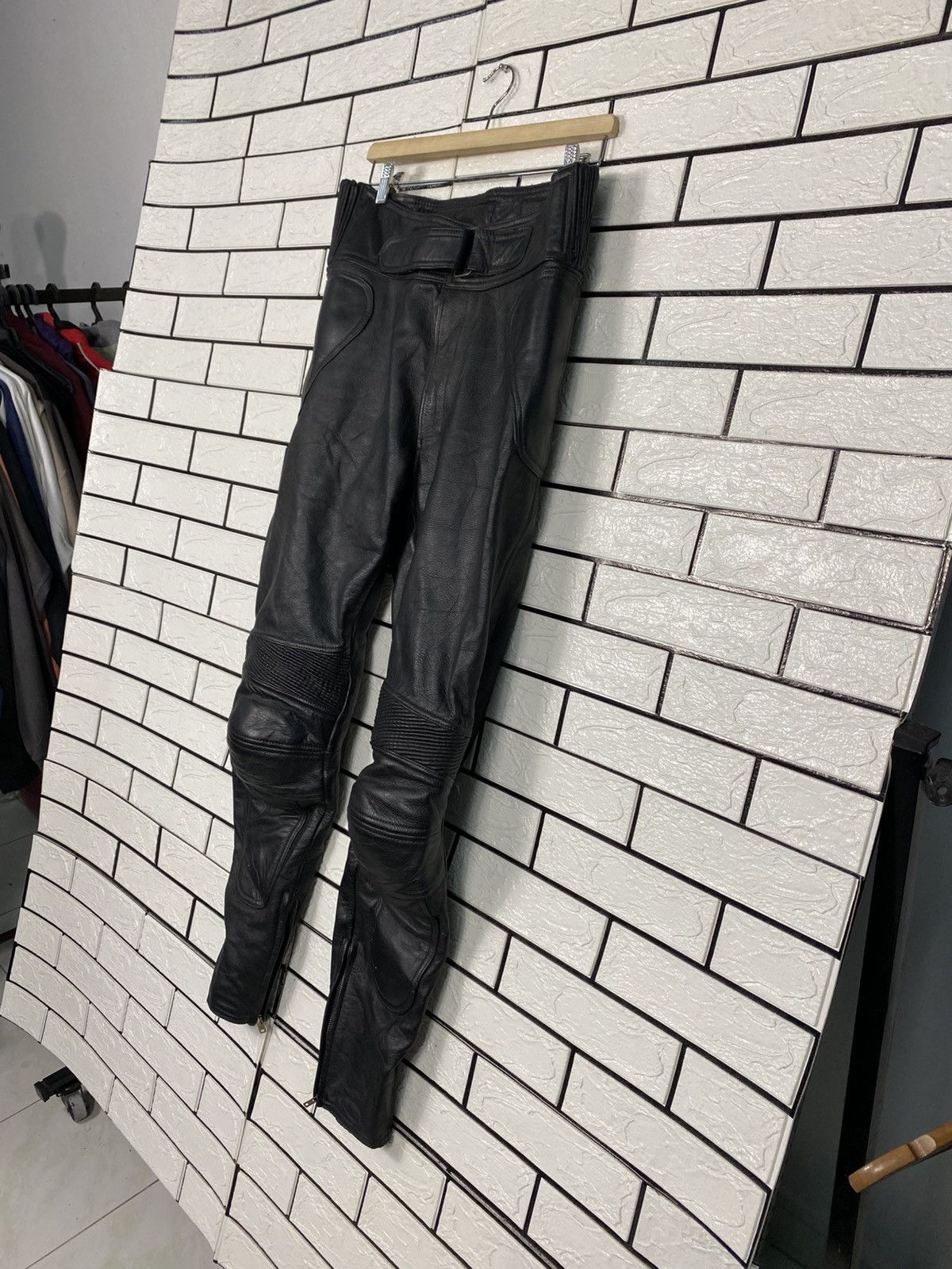 Kadoya Vintage Leather Pants Racing B's Leather Issey Miyake Size US 30 / EU 46 - 3 Thumbnail