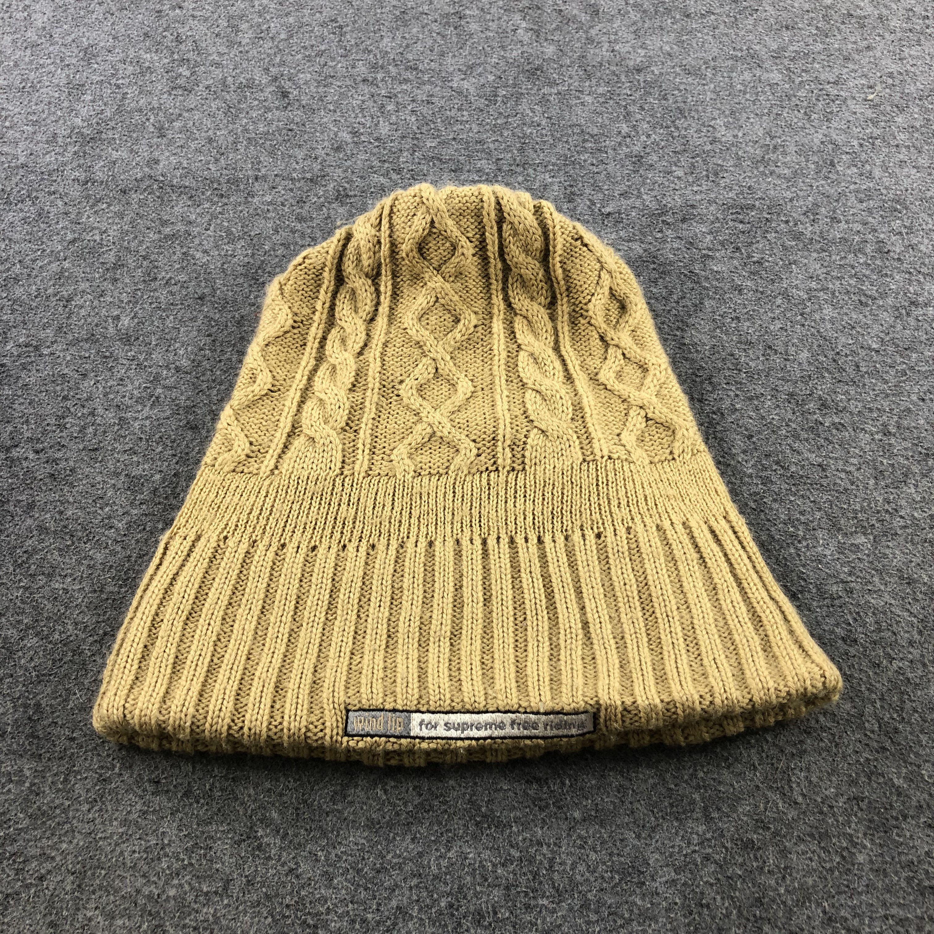 Vintage Wind Lip Cable Knit Beanie Snowcap Snow Winter Hat B34 Size ONE SIZE - 1 Thumbnail