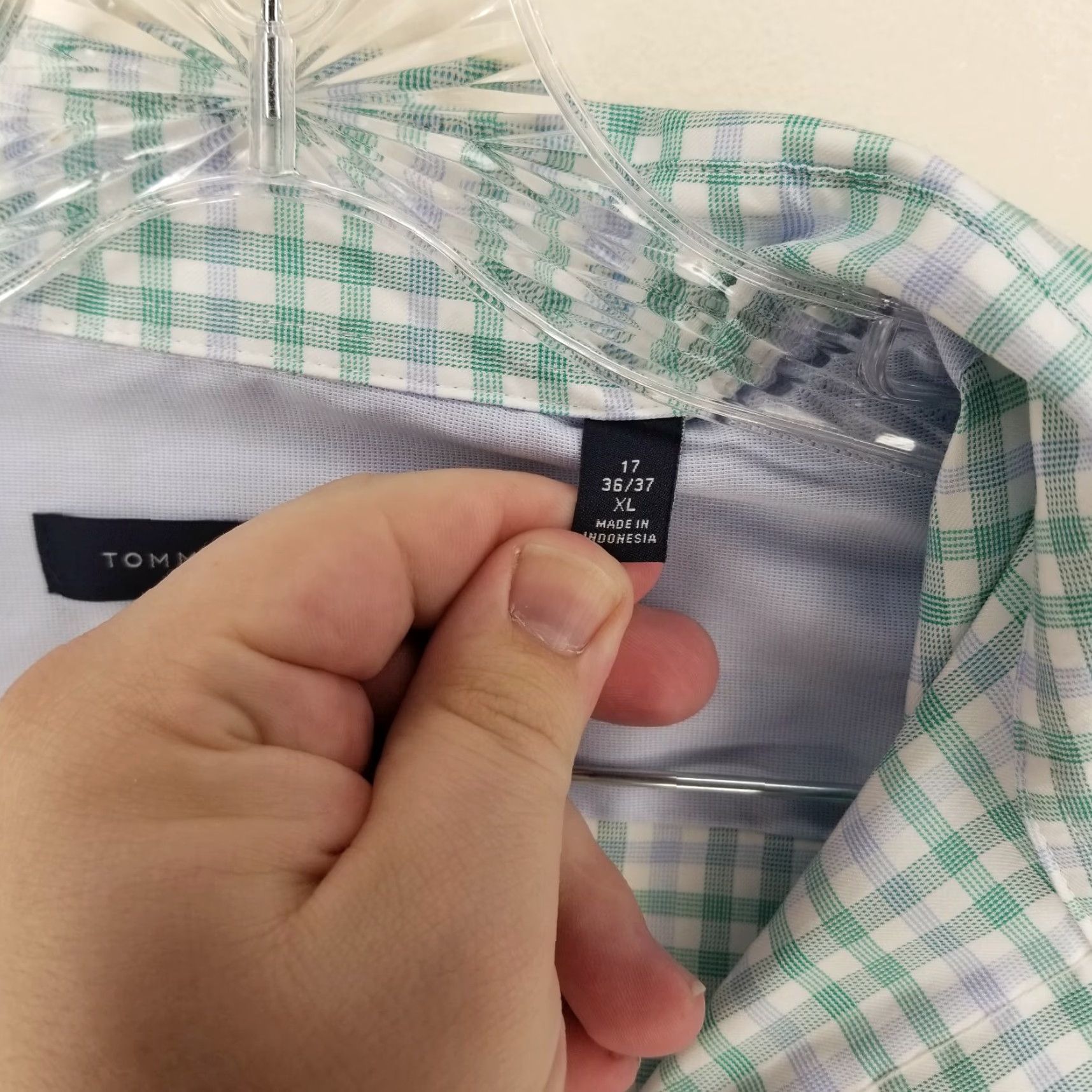 Tommy Hilfiger Tommy Hilfiger Shirt Plaid Long Sleeve Button-Up XL Green Mens Size US XL / EU 56 / 4 - 4 Thumbnail