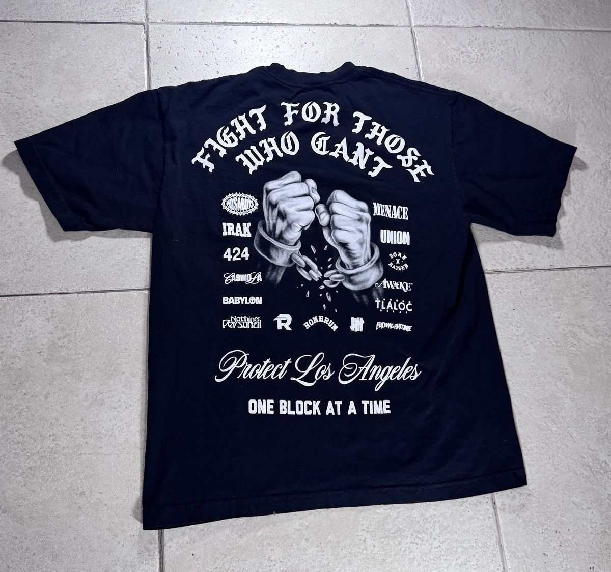 Born X Raised Born x Raised Protect Los Angeles Collab Tee Black M Size US M / EU 48-50 / 2 - 1 Thumbnail