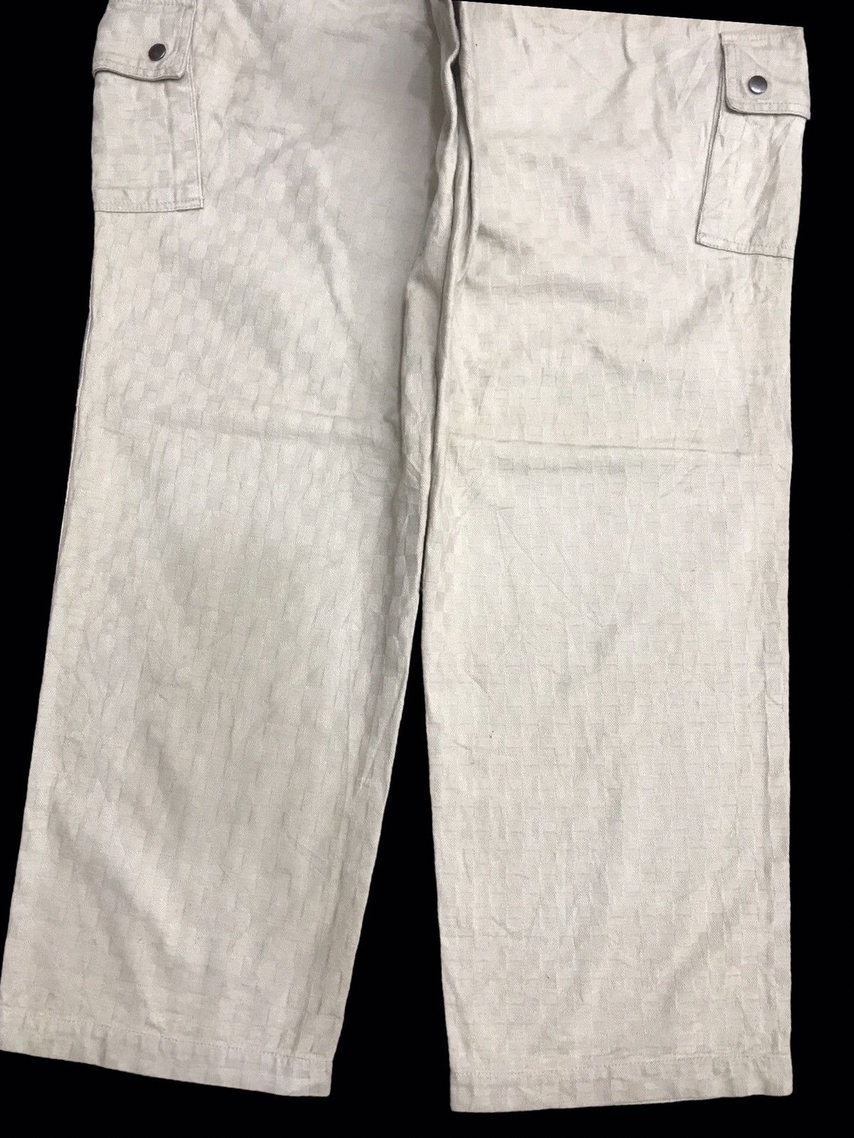 Designer × Japanese Brand Japanese Brand Beautiful Fabric Baggy Cargo Pant Size US 33 - 9 Thumbnail