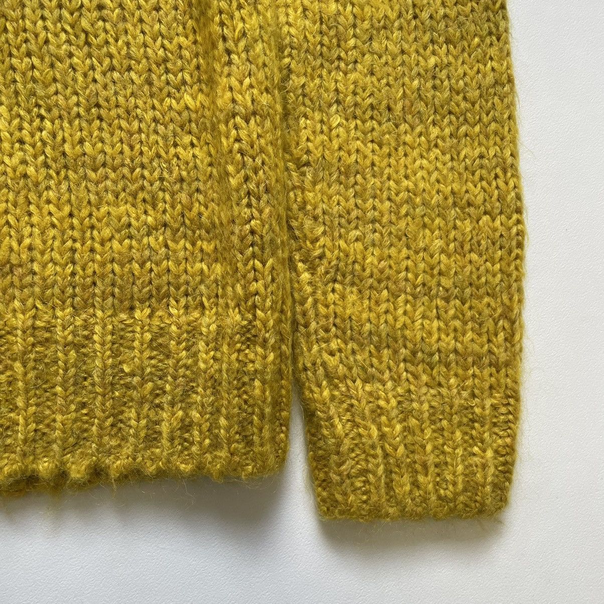 Dries Van Noten Mustard Yellow Boxy Mohair Sweater Size US M / EU 48-50 / 2 - 11 Thumbnail