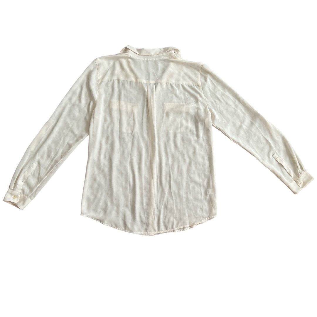 Ann Taylor LOT 2 ANN TAYLOR Loft Beige Semi Sheer Long Sleeve Top, M Size M / US 6-8 / IT 42-44 - 12 Thumbnail