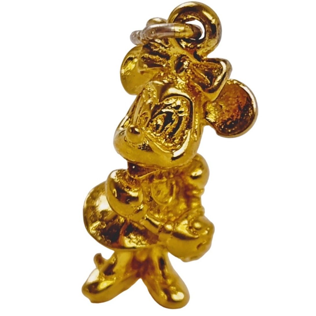Dlr Walt Disney Productions Minnie Mouse VTG Gold Pendant, Women's