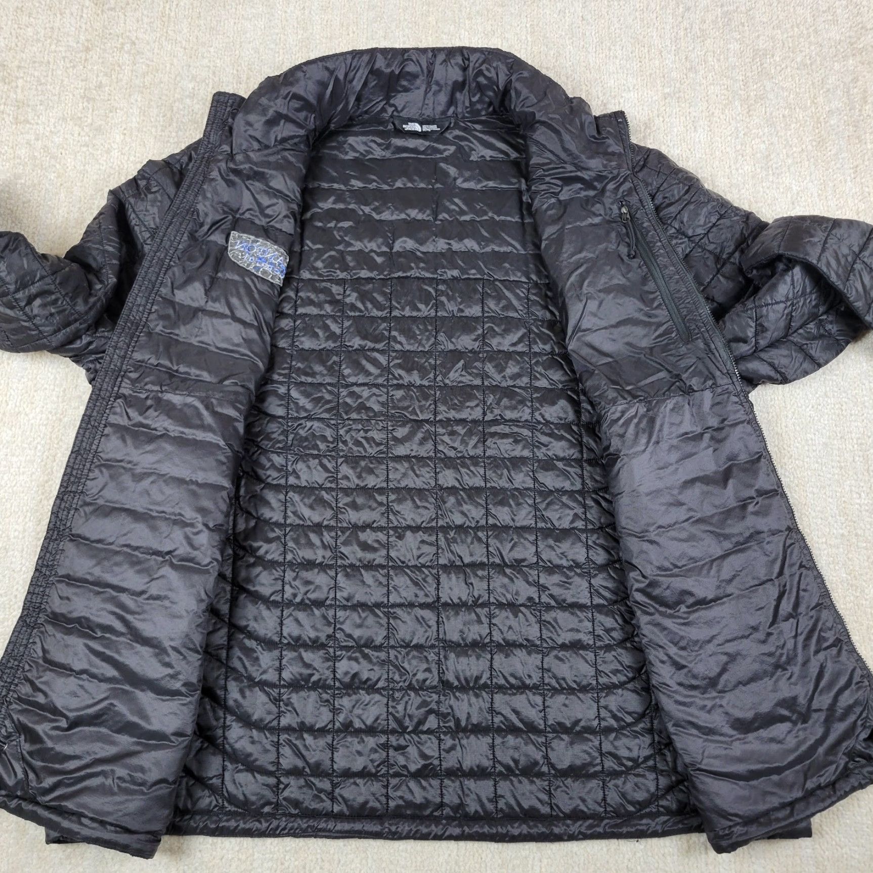 The North Face The North Face Puffer Jacket Mens 2XL Black Full Zip Quilted Packable Thermoball Jacket Size US XXL / EU 58 / 5 - 3 Thumbnail