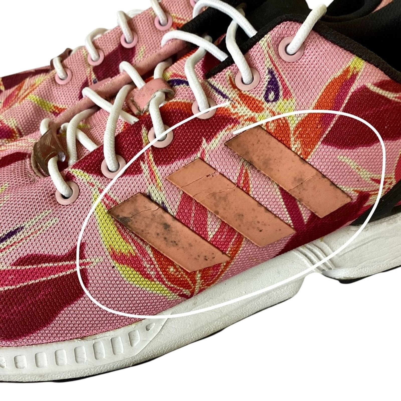 Pink Adidas Zx Flux Womens Floral Adidas Pink Floral ZX Flux Sneakers