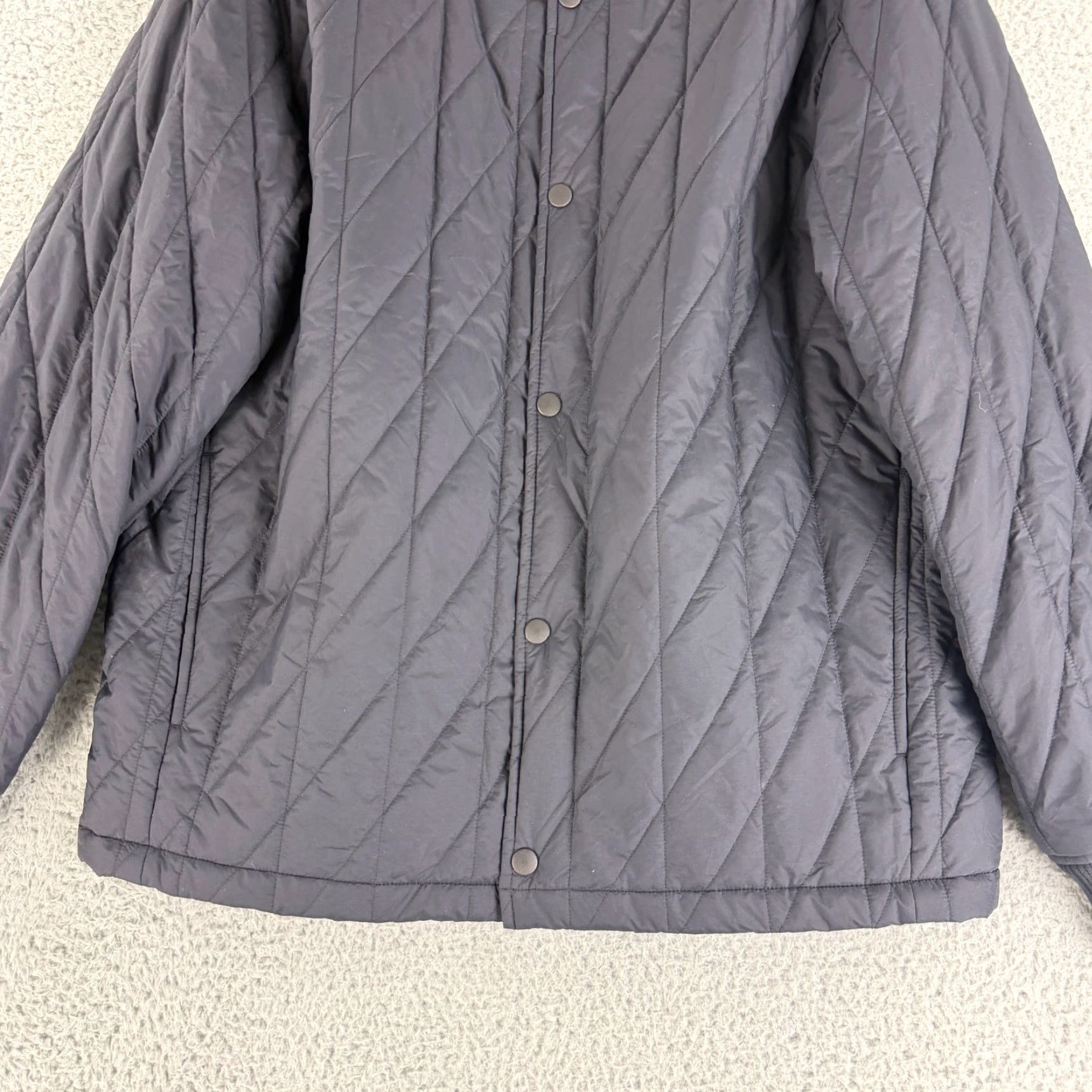 Uniqlo Uniqlo Heattech Warm Padded Jacket Mens Medium Matte Black Quilted Snap Button Jacket Size US M / EU 48-50 / 2 - 4 Thumbnail