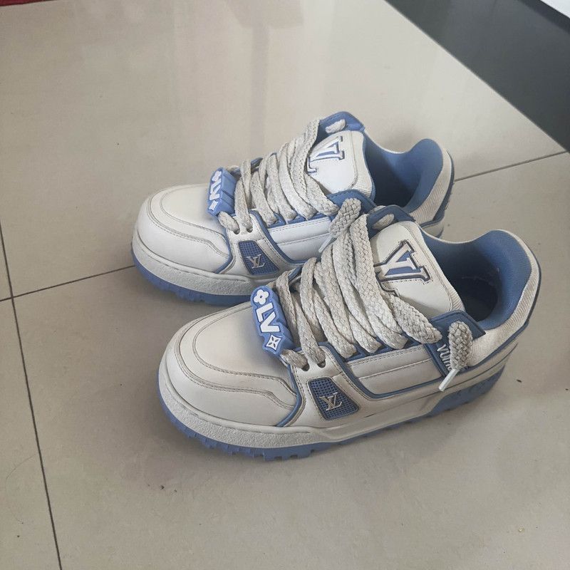 Louis Vuitton Trainer Maxi Leather Low-Top Sneakers -2505