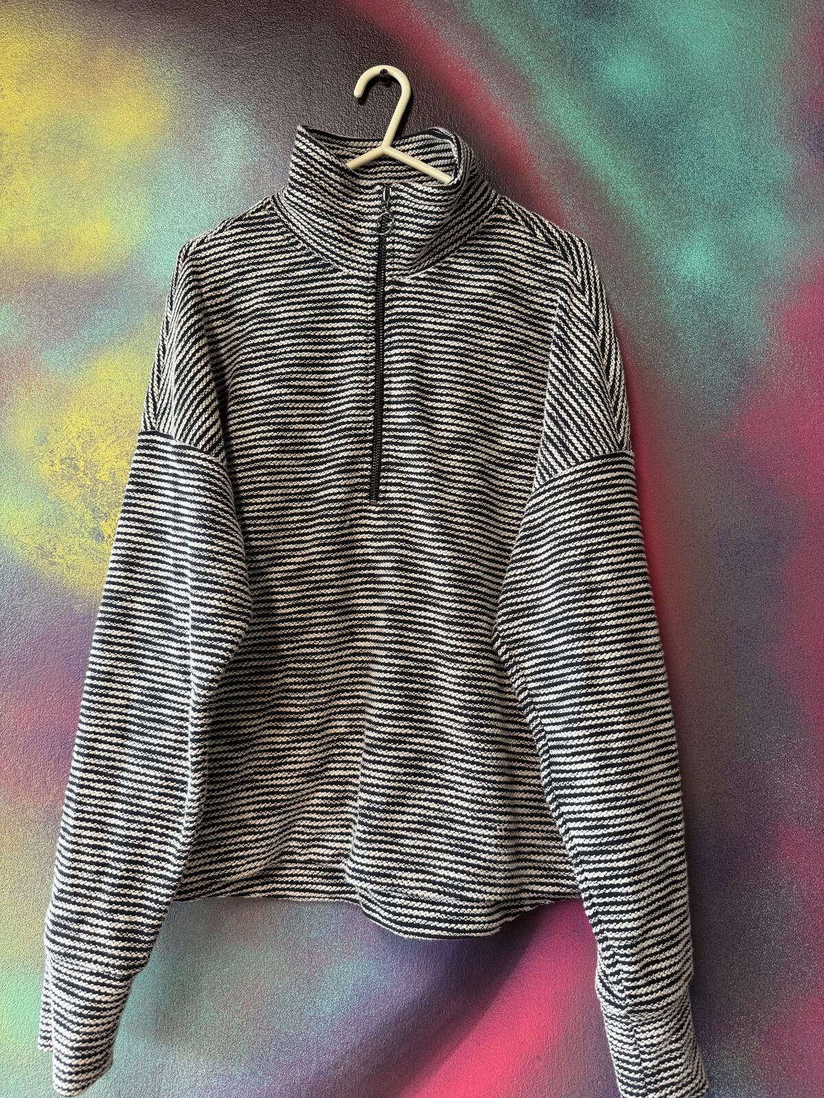 Other Sweaty Betty Rest Up Half Zip Striped Pullover Sweatshirt Size US M / EU 48-50 / 2 - 1 Thumbnail