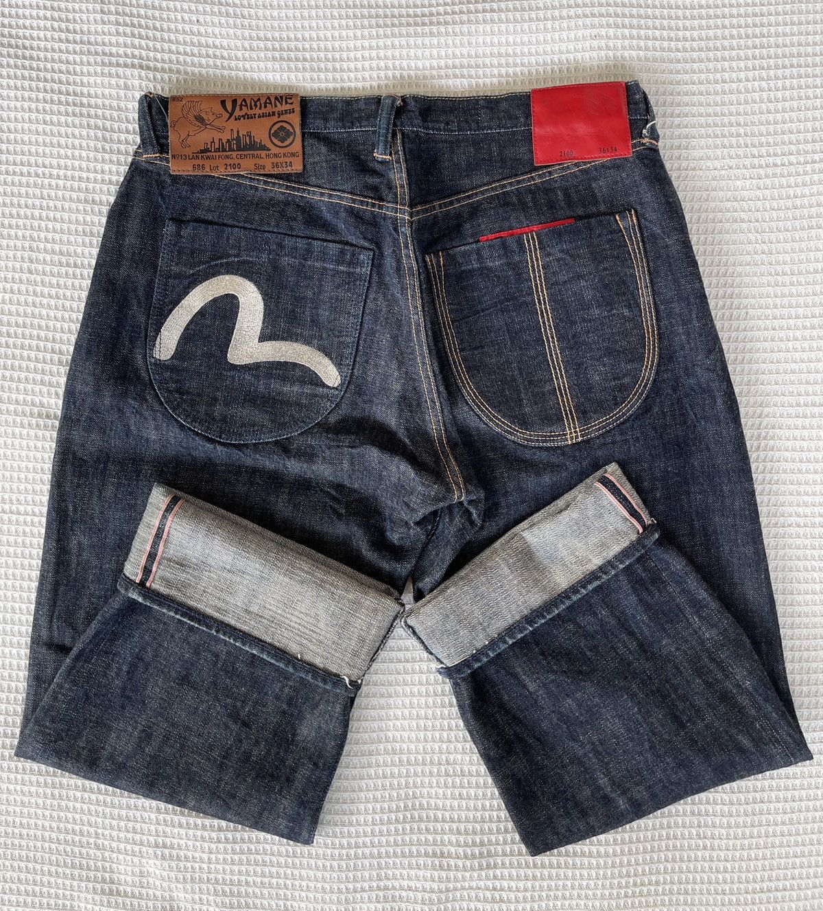 Evisu Designed Evisu Collaboration🔥Embroidered Selvedge Denim Size US 36 / EU 52 - 1 Thumbnail