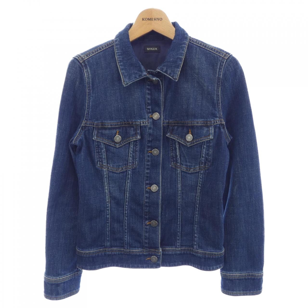 Other Other Siviglia Denim Cotton Jacket Textile Outerwear DUTY FREE for USA Size ONE SIZE - 1 Thumbnail